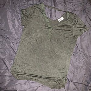Olive green tee